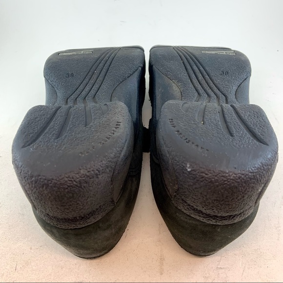 Dansko Black Kiki Nubuck Leather Z Strap Mary Jane Clogs, size 38 7.5 8 - Picture 11 of 11